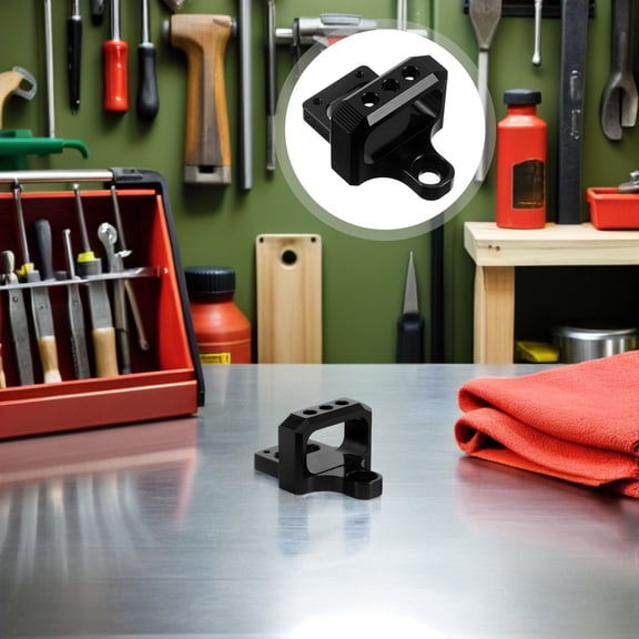 Amosfun Boost Controller Solenoid Mount Black Billet Aluminum Alloy Bracket for Car Turbocharger Performance