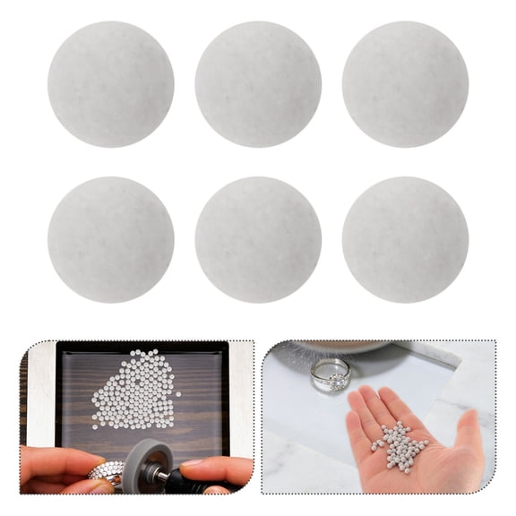 Amosfun Ceramic Tumbling Media Pellets for Rock Tumblers, 1000g White