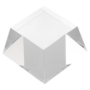 Amosfun Transparent Acrylic Cube Display Block Organizer for Jewelry, Cosmetics, Collectibles and Small Items