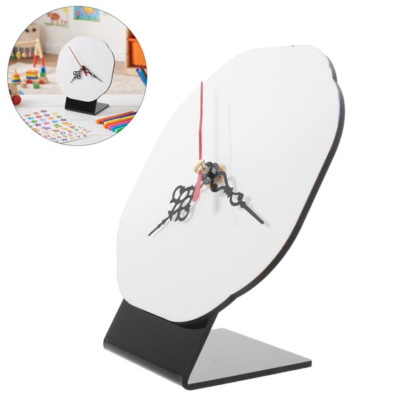 Amosfun Clock Face for Crafts Crafted from Lightweight Wood Board Ready to Decorate for Office Wall Decor