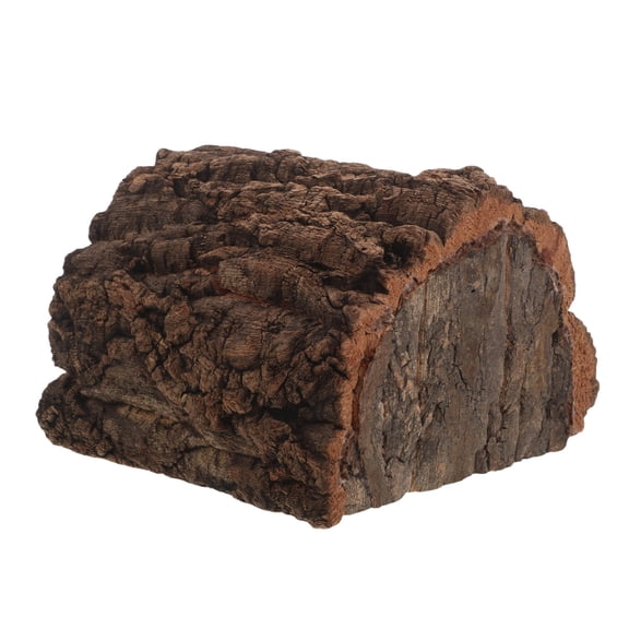 Amosfun Natural Cork Bark Reptile Hideout Coffee Color for Secure Enclosure