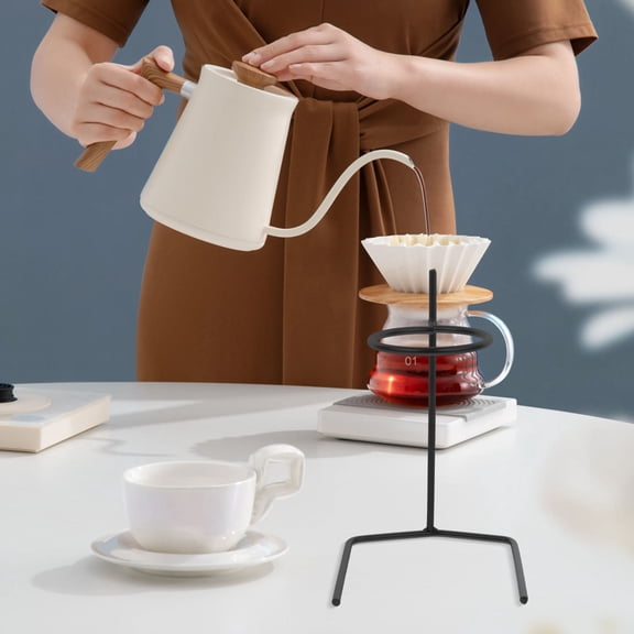 Amosfun Durable Coffee Dripper Stand Brewing Holder Supports Various Coffee Filters Essential Tool
