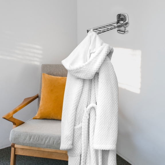 Amosfun Collapsible Foldable Clothes Drying Rack Wall Mounted Suction Cup for Travel and Dorm Grey