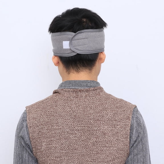 Amosfun Comfortable Grey Headbands, Adjustable for Yoga and Face Washing 3Pcs