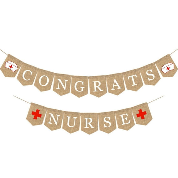 TABLZONE Rustic Khaki Burlap Banner for Appreciation Day and Graduation Party Decorations