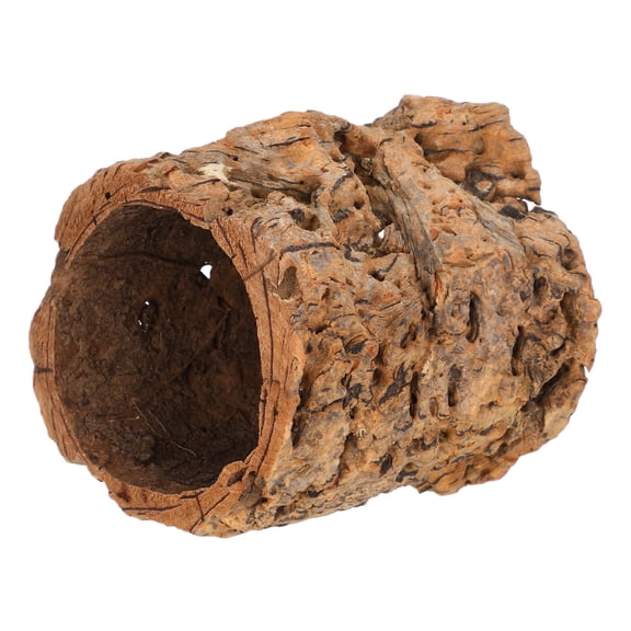 Amosfun Lightweight Reptile Cork Hideout Authentic Forest Feel for Reptile Habitats