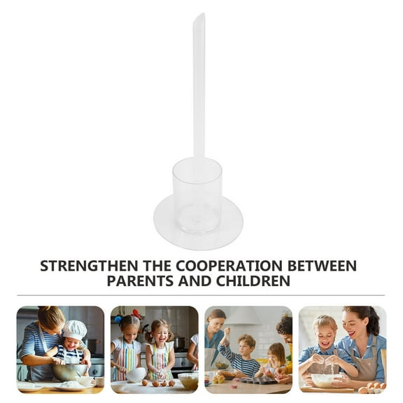 Amosfun Creative Transparent Cake Piling Stands for Household Baking with Interlocking Layers