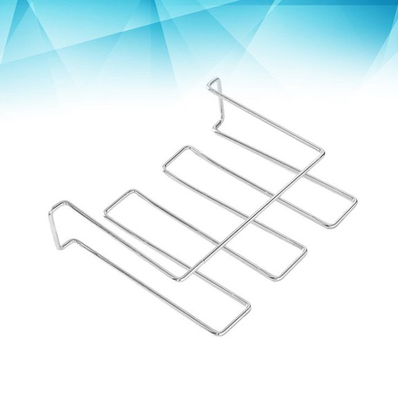 Amosfun Under Cabinet Stemware Rack Hanger Silver Stainless Steel 1Pack for Bar