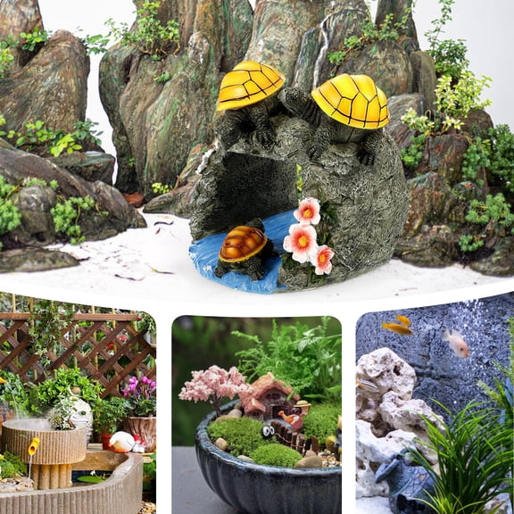 Amosfun Decorative Assorted Color Resin Turtle Downspout Extender for Gutters and Outdoor Garden Use