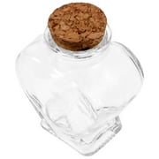 Amosfun Clear Glass Wishing Bottle Set - Transparent Decorative Message Bottles for Home Decor and