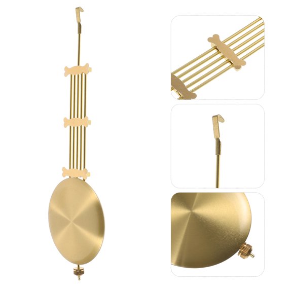 Amosfun Aluminum Clock Pendulum Replacement for Wall Clocks - Golden, Stylish and Stable