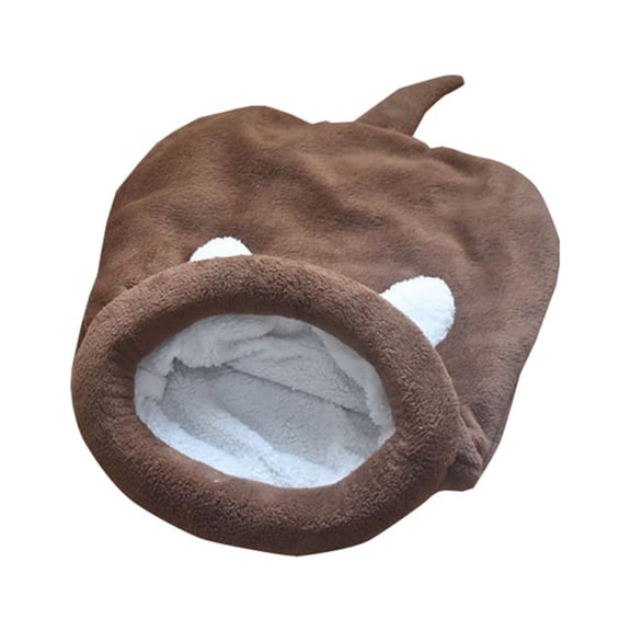 Amosfun Pet Cuddle Bed in Cozy Warm Coffee Color 1Pack for Small Cats and Dogs