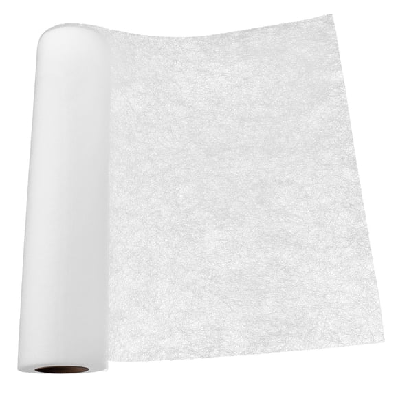 Amosfun Double Sided Fusible Iron on Non Woven White Fabric Stabilizer for Sewing Craft and Quilting