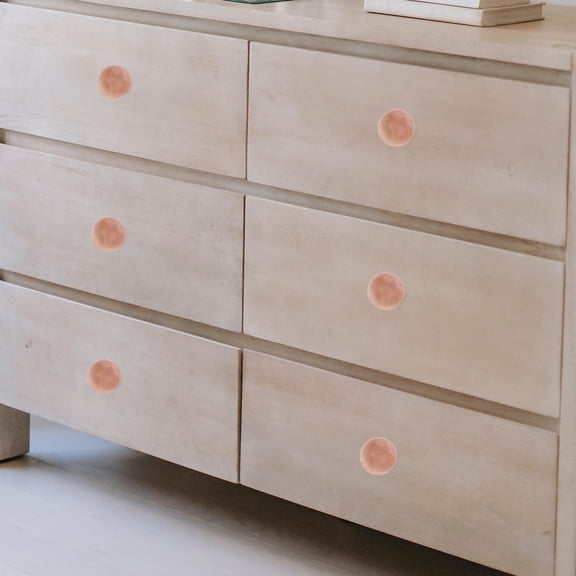 Amosfun 4-Pack Wooden Drawer Handle Knobs, Simple Style Cabinet Pulls for Furniture, Cabinets, Dressers, and Drawers