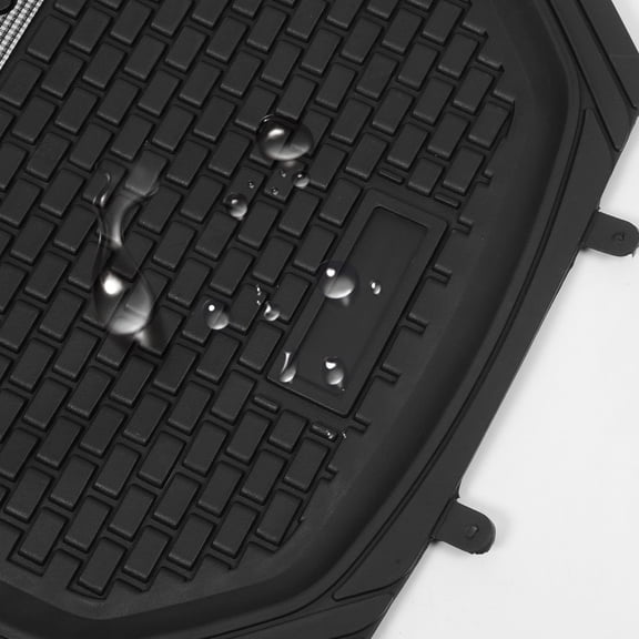 Amosfun Black Driver Side Car Floor Mat, PVC, Nonslip, All-Weather , Compatible with Most Vehicle Models