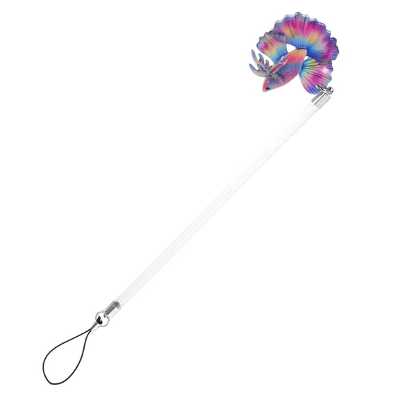 Amosfun Durable Betta Fish Training Stick, Acrylic, Realistic Flare, Enhances Aquarium Decor