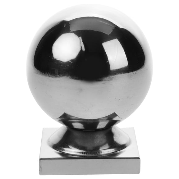 Amosfun Stainless Steel Outdoor Guardrail Post Cover Caps, Protective Post Covers Set for Decks, Fences, and Railings