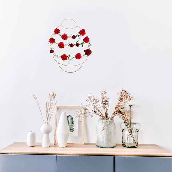 Amosfun Metal Wreath Frame Wire Form Beehive Shape for Front Door and Spring Porch Decor