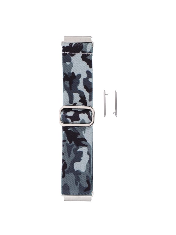 Camouflage Elastic Fabric Watch Band Comfortable and Sturdy Replacement Strap for Watches