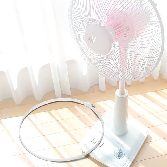 Amosfun Universal White Fan Plastic Hoop Replacement for Pedestal Table and Wall Fans