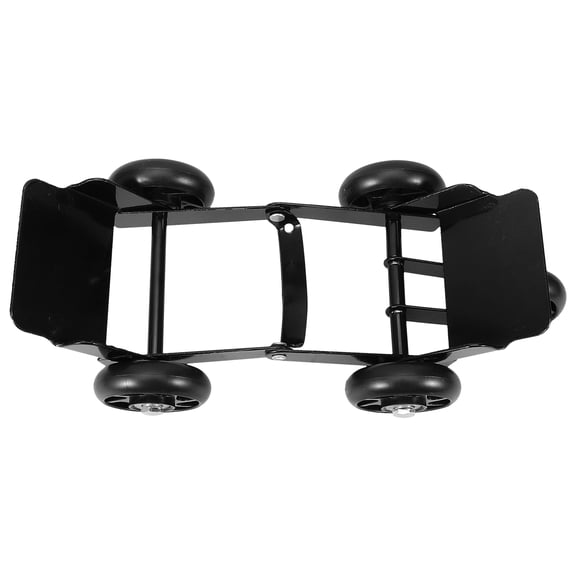 Amosfun Motorcycle Tire Roller Trolley Black Emergency Tire Mover Tool for Heavy Duty Bike and Tricycles