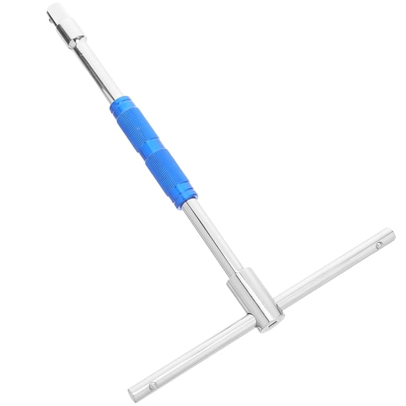 Amosfun Adjustable Blue T Handle Hex Key Wrench with Ratcheting Socket for Precise Repair
