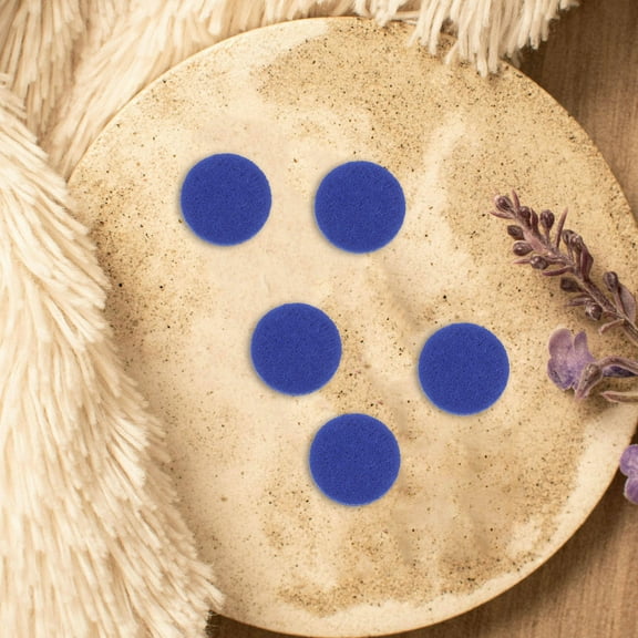 Amosfun 100pcs Essential Oil Diffuser Mat for Cotton Diffuser Pad Blue Fragrance Release Home Use