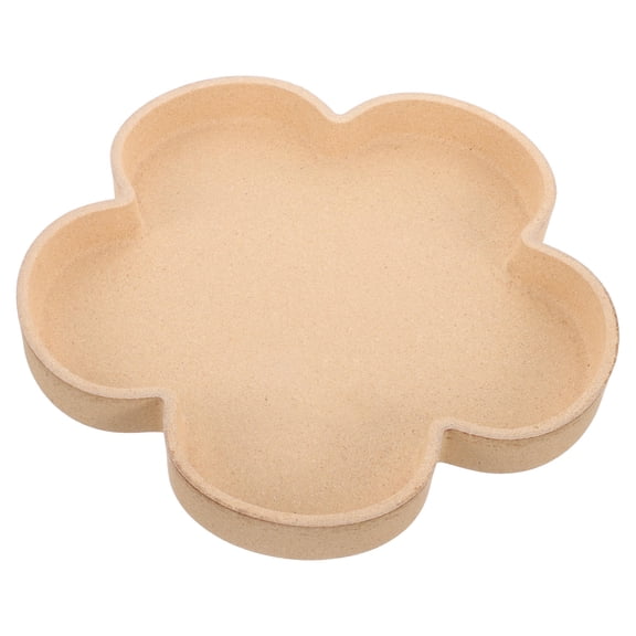 Amosfun Flower Themed Wood Tray for Home Use Ideal for Food Serving and Party Display