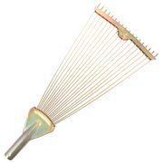 Amosfun Foldable High Carbon Steel Garden Rake Without Handle for Soil Loosening Leaves Clearing and Weeding Outdoors