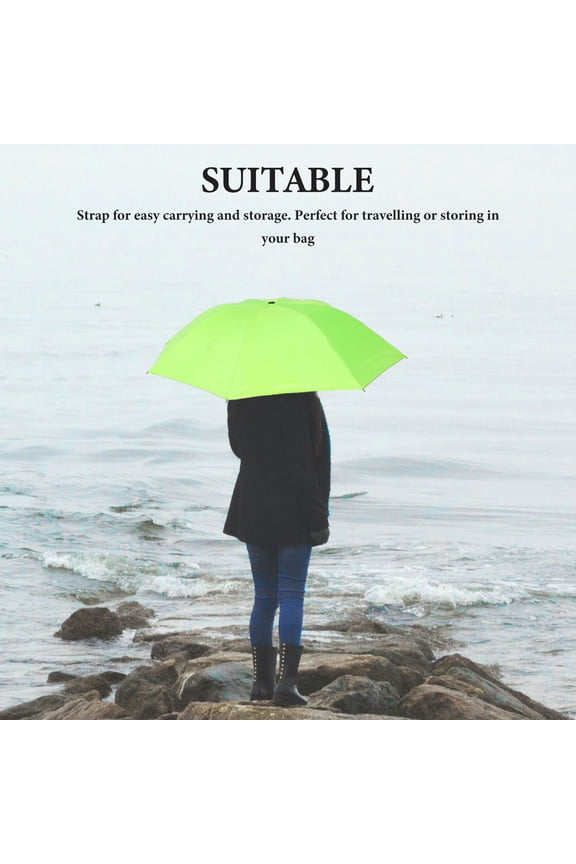 Green Wine Bottle Shaped Folding Umbrella Waterproof Portable Rain Protection for Travel
