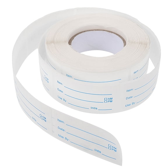 Amosfun Removable Fridge Date Labels for Food Containers - Kitchen Freshness Stickers to Track Food Storage