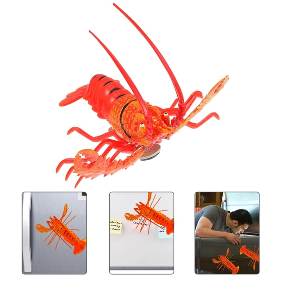 Amosfun 1pc Magnetic Message Posting Red Plastic Fridge Decoration Magnet Adorable Style