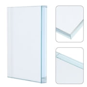 Amosfun Glass Paperweight Block Square Decorative Office Desk Accent