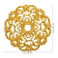 thumbnail image 1 of Amosfun Decorative Plastic Ceiling Medallion Set, Golden Finish, Elegant Round Design for Home and Office Decor, 1 of 8