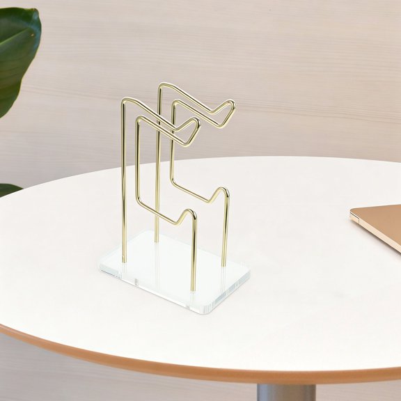 Amosfun Metal Game Controller Stand in Golden Color for Home Organization
