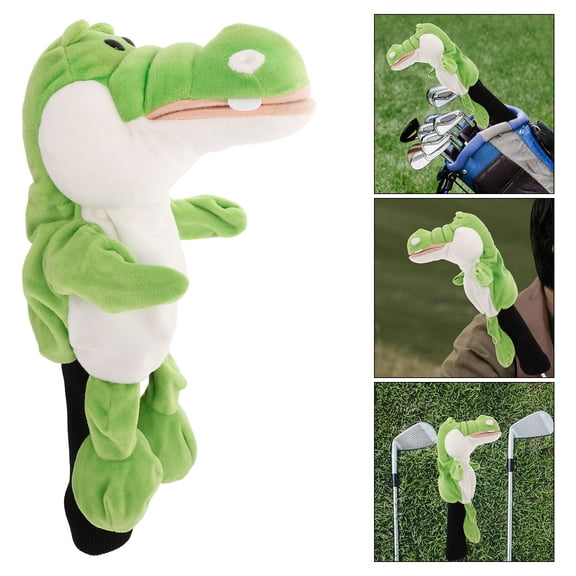 Amosfun Golf Club Cover Green Crocodile Design Lightweight Driver Protector for Home Use