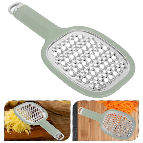 Amosfun Green Vegetable Grater and Slicer for Kitchen Use ABS and Stainless Steel with 15.5 x 4.5 x 3.5 cm