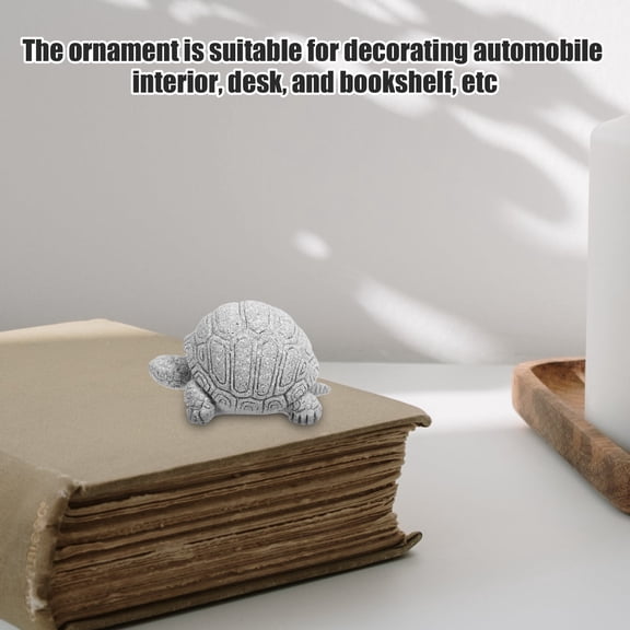 Amosfun Garden Turtle Statue Sandstone Sculpture for Courtyard and Office Decor