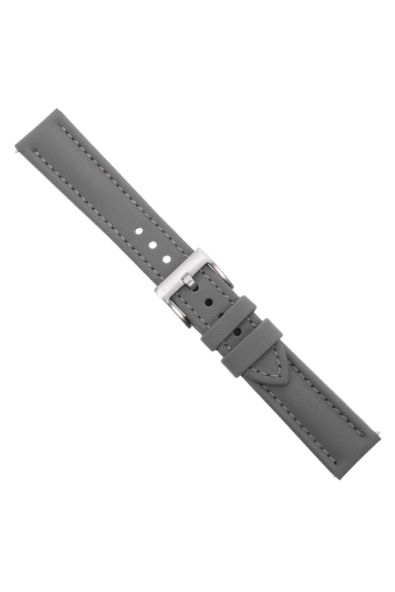 Grey Nylon Replacement Watch Band for Smartwatch, Quick Release, Adjustable and Breathable Strap