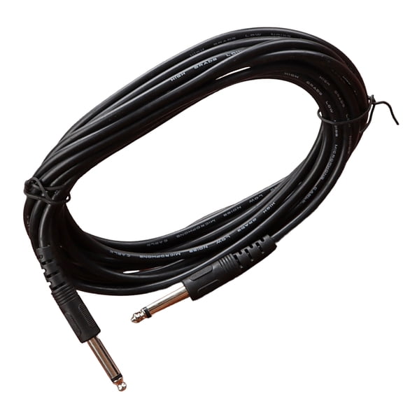 Amosfun Guitar Patch Cables Black Plastic Suitable for Bass and Guitar Audio Connection