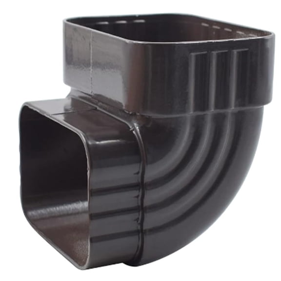 Amosfun Gutter Downspout Drop Outlet Extension Adapter Aluminum Alloy Smooth Drainage Rainwater Management 1Set