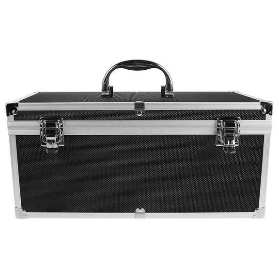 Amosfun Hard Aluminum Alloy Tool Briefcase for Portable Instrument and Audio Equipment Storage