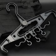 Amosfun Industrial Plastic Clothes Hanger Black Heavy Duty for Home and Equipment