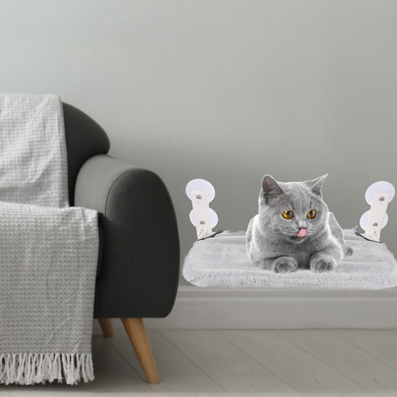 Amosfun Indoor Cat Hammock Window Bed with Suction Cups for Pets to Climb and Relax