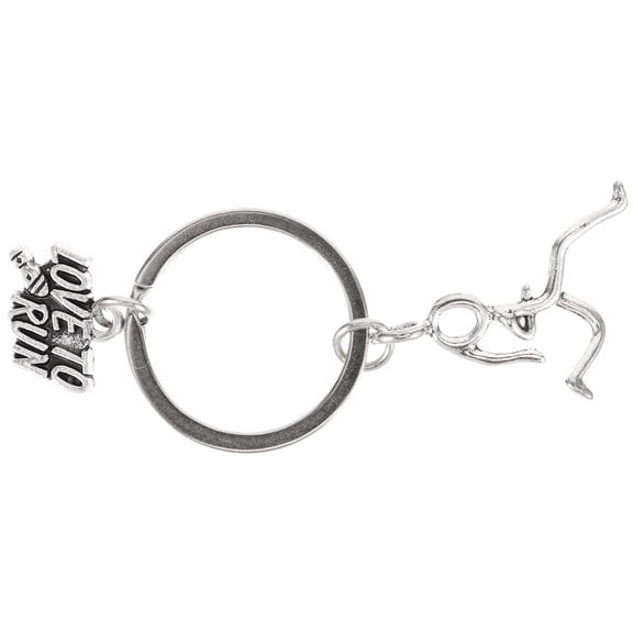 Amosfun Carabiner Keychain Oval Zinc Alloy 1Set for Key Management Running Enthusiast Style