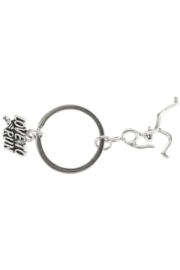 Carabiner Keychain Oval Zinc Alloy 1Set for Key Management Running Enthusiast Style