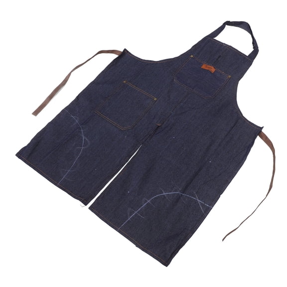 Amosfun Adjustable Denim Apron with Split Leg for Creative Pottery and Ceramic Work