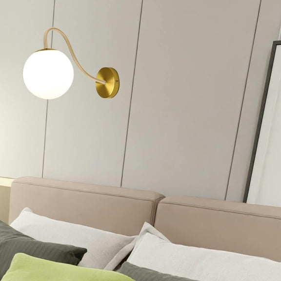 Amosfun Diy Lamp Kit Curved Lamp Rod Riser Golden Copper 1 Pcs