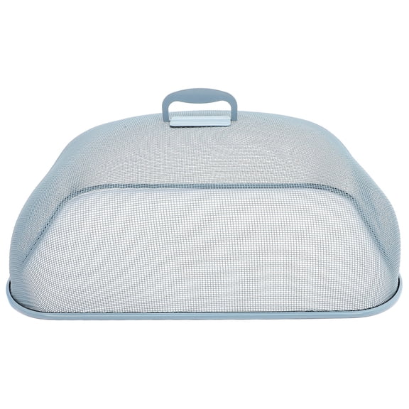 Amosfun Large Iron Mesh Food Cover Sky-blue and Dust 1Pack