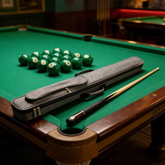 Amosfun Pool Cue Stick Case Thick Padded Oxford Cloth Billiards Carry Bag